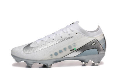 Nike Air Zoom Mercurial Vapor 16 Elite FG Firm Ground Soccer Cleats - White/Silver/Grey