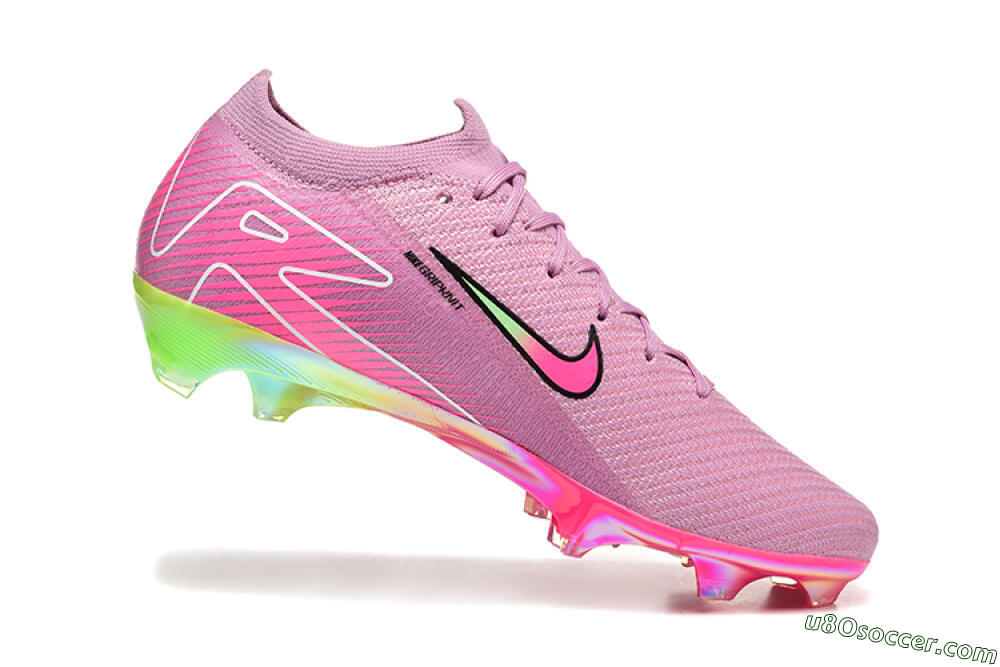 Nike Air Zoom Mercurial Vapor 16 Elite FG Firm Ground Soccer Cleats - Pink/Yellow/White 7