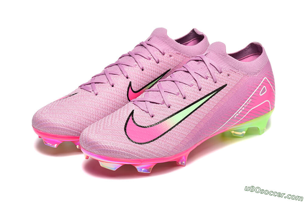 Nike Air Zoom Mercurial Vapor 16 Elite FG Firm Ground Soccer Cleats - Pink/Yellow/White 5