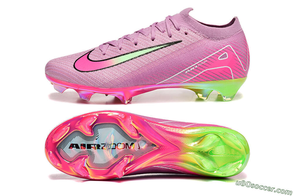 Nike Air Zoom Mercurial Vapor 16 Elite FG Firm Ground Soccer Cleats - Pink/Yellow/White 0