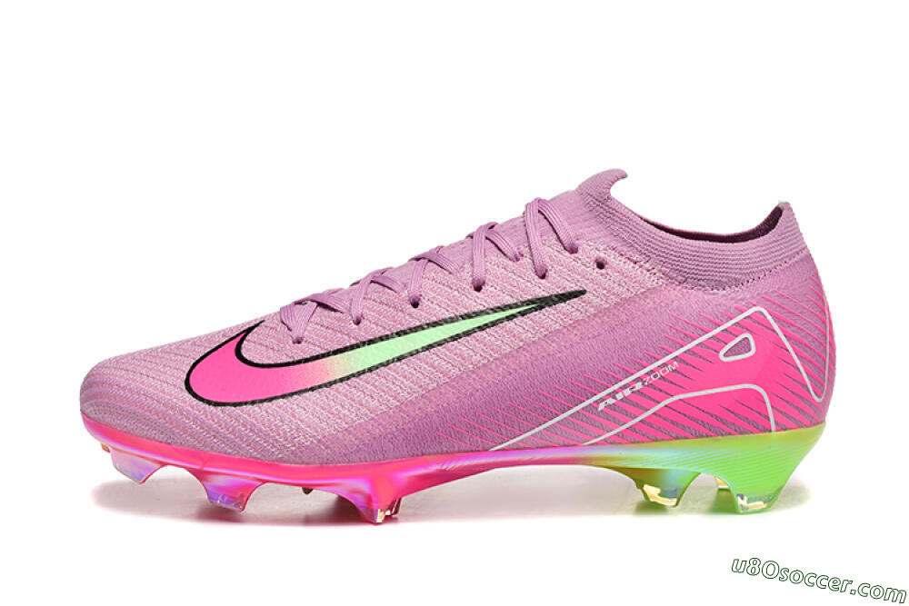 Nike Air Zoom Mercurial Vapor 16 Elite FG Firm Ground Soccer Cleats - Pink/Yellow/White 2