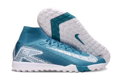 Nike Air Zoom Mercurial Superfly 10 Elite TF Artificial Turf Soccer Shoes - Blue/White