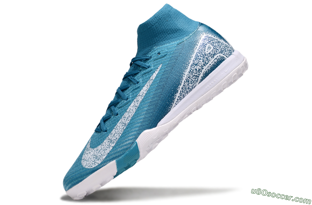 Nike Air Zoom Mercurial Superfly 10 Elite TF Artificial Turf Soccer Shoes - Blue/White 5