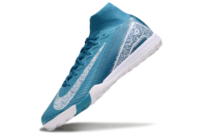 Nike Air Zoom Mercurial Superfly 10 Elite TF Artificial Turf Soccer Shoes - Blue/White