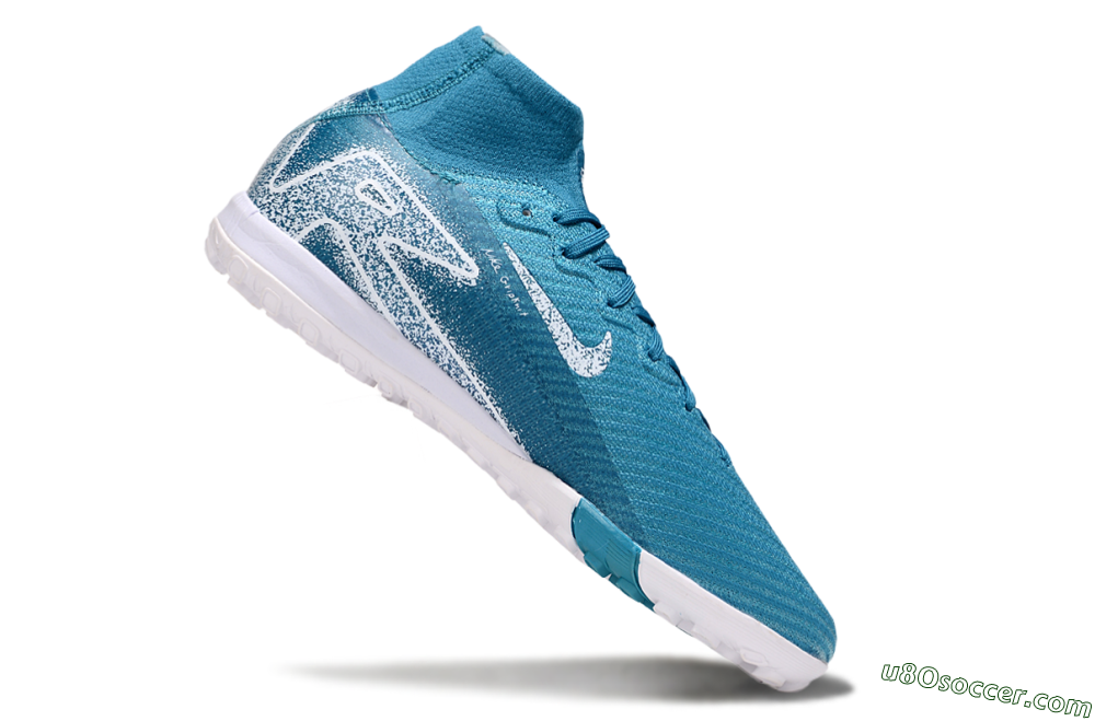 Nike Air Zoom Mercurial Superfly 10 Elite TF Artificial Turf Soccer Shoes - Blue/White 4