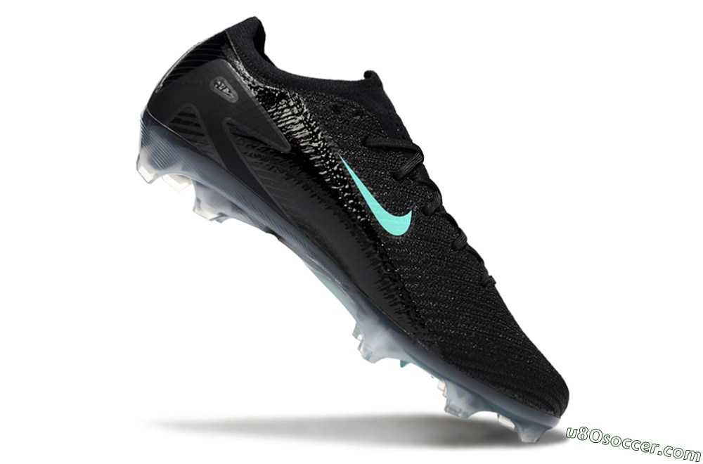 Nike Air Zoom Mercurial Vapor 16 Elite FG Firm Ground Soccer Cleats - Black/Jade 4