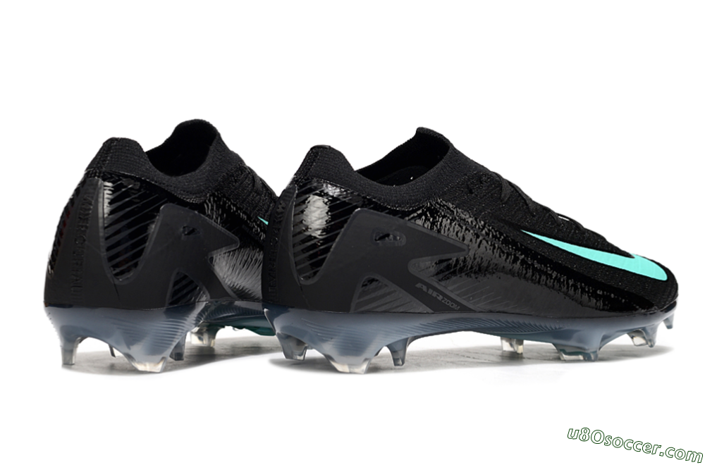 Nike Air Zoom Mercurial Vapor 16 Elite FG Firm Ground Soccer Cleats - Black/Jade 6