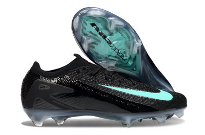 Nike Air Zoom Mercurial Vapor 16 Elite FG Firm Ground Soccer Cleats - Black/Jade