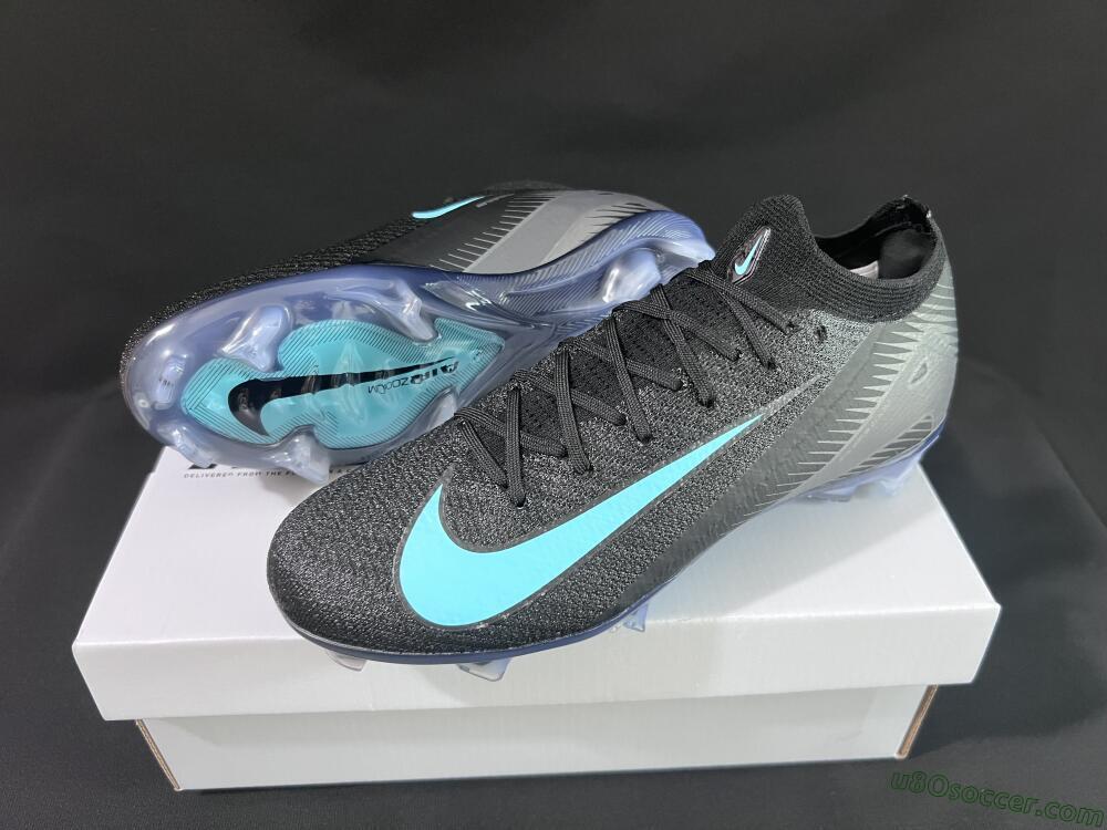 Nike Air Zoom Mercurial Vapor 16 Elite FG Firm Ground Soccer Cleats - Black/Jade