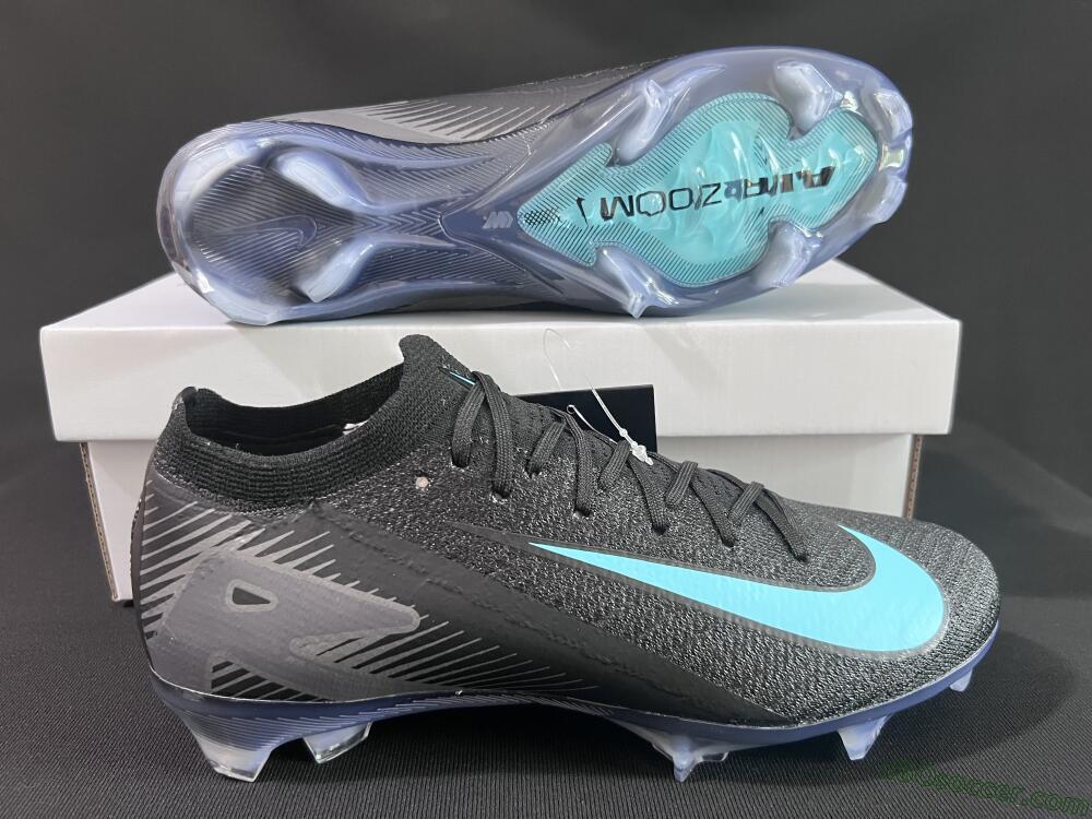 Nike Air Zoom Mercurial Vapor 16 Elite FG Firm Ground Soccer Cleats - Black/Jade