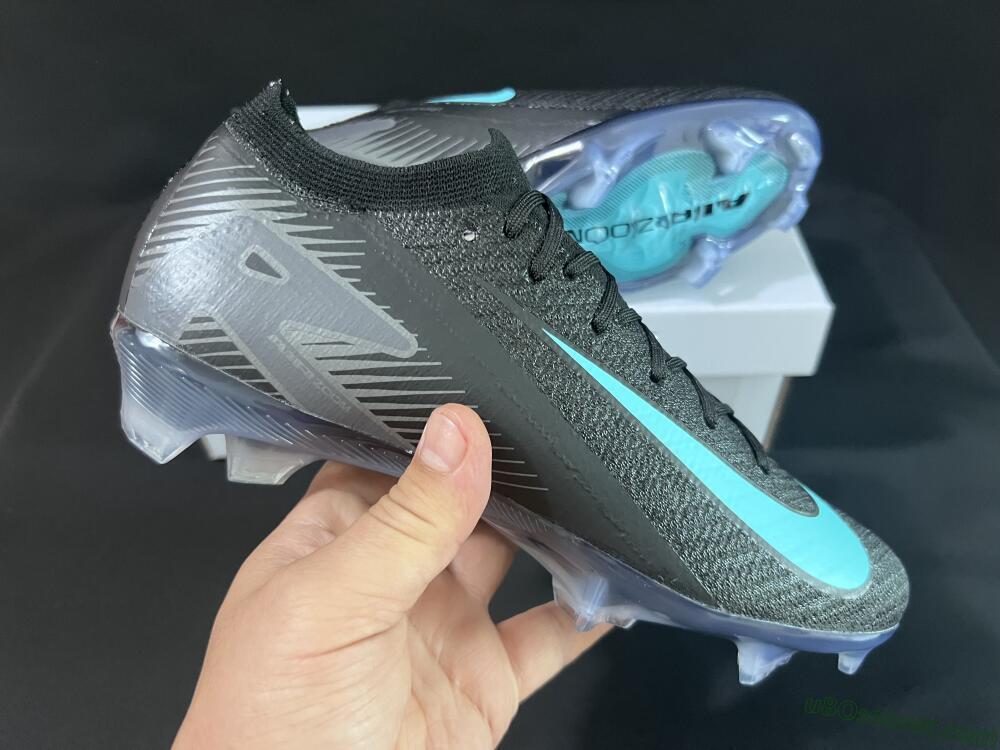 Nike Air Zoom Mercurial Vapor 16 Elite FG Firm Ground Soccer Cleats - Black/Jade