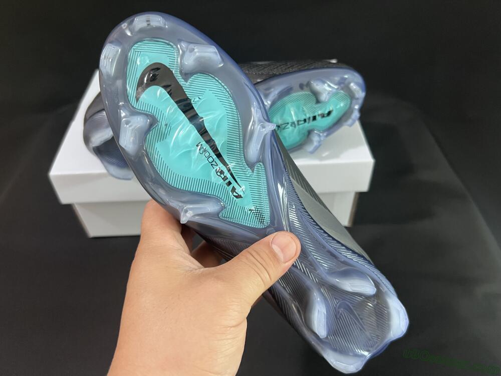 Nike Air Zoom Mercurial Vapor 16 Elite FG Firm Ground Soccer Cleats - Black/Jade