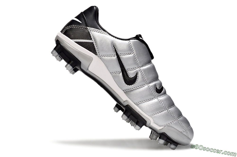 Nike Total 90 III FG Firm Ground Soccer Cleats - Black/Silver/White 5