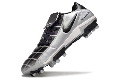 Nike Total 90 III FG Firm Ground Soccer Cleats - Black/Silver/White