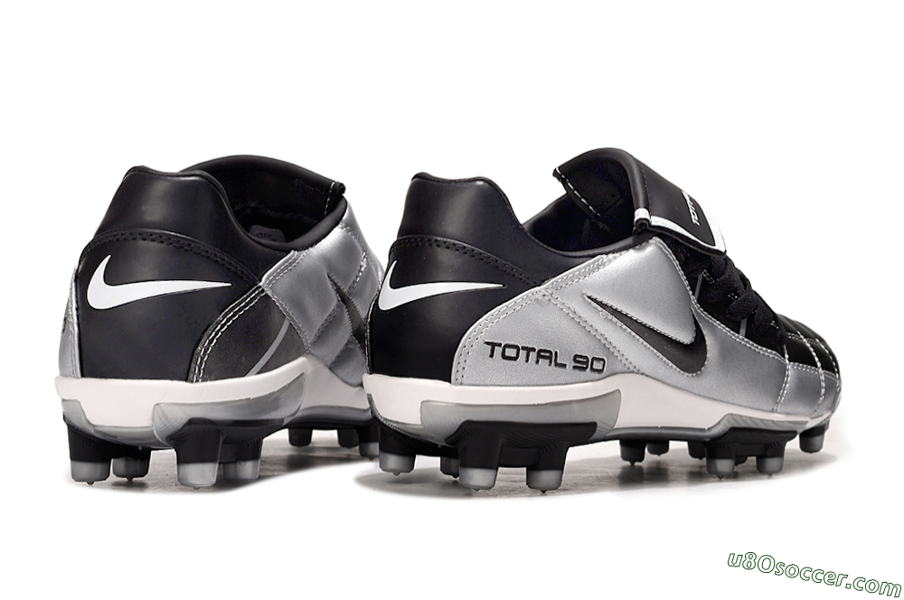 Nike Total 90 III FG Firm Ground Soccer Cleats - Black/Silver/White 7