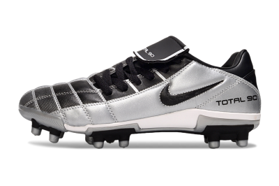 Nike Total 90 III FG Firm Ground Soccer Cleats - Black/Silver/White