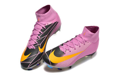 Nike Air Zoom Mercurial Superfly 10 Elite FG Firm Ground Soccer Cleats - Pink/Black/Yellow