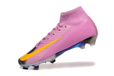 Nike Air Zoom Mercurial Superfly 10 Elite FG Firm Ground Soccer Cleats - Pink/Black/Yellow