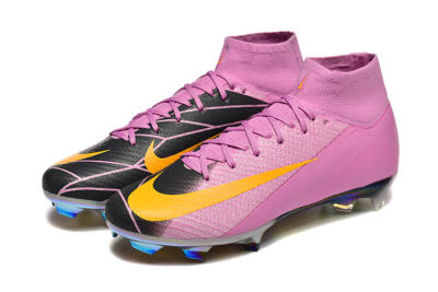 Nike Air Zoom Mercurial Superfly 10 Elite FG Firm Ground Soccer Cleats - Pink/Black/Yellow