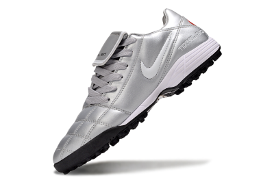 Nike Total 90 III TF Artificial Turf Soccer Shoes - Silver/White/Black