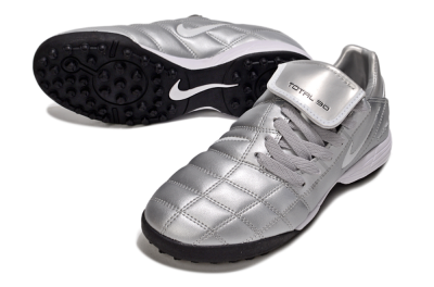 Nike Total 90 III TF Artificial Turf Soccer Shoes - Silver/White/Black
