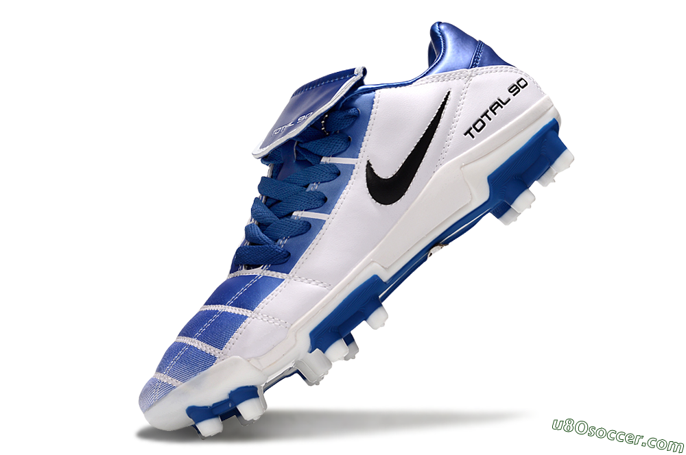 Nike Total 90 III FG Firm Ground Soccer Cleats - Blue/White/Black 6