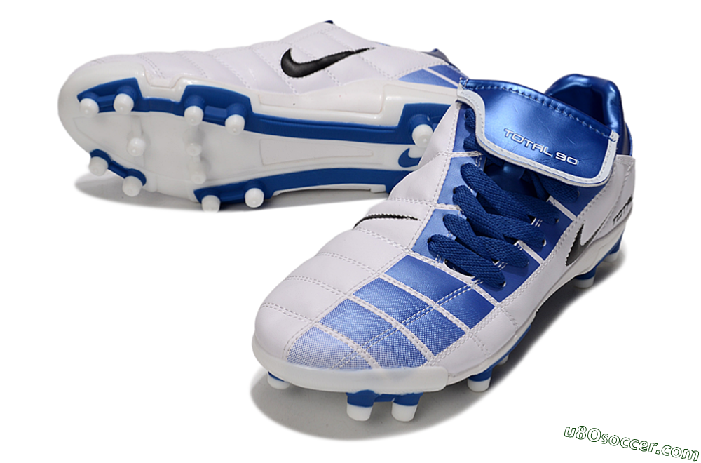 Nike Total 90 III FG Firm Ground Soccer Cleats - Blue/White/Black 3