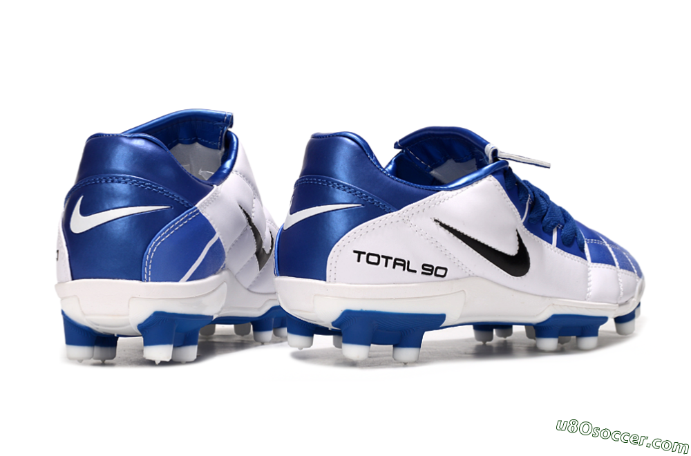 Nike Total 90 III FG Firm Ground Soccer Cleats - Blue/White/Black 7
