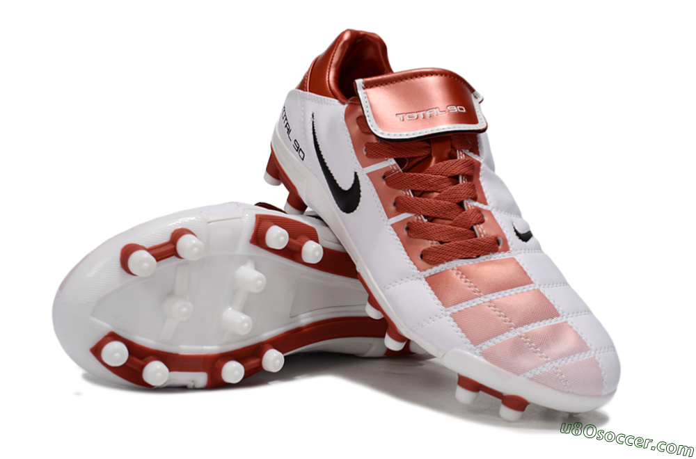 Nike Total 90 III FG Firm Ground Soccer Cleats - Red/White/Black 4