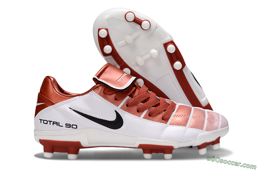 Nike Total 90 III FG Firm Ground Soccer Cleats - Red/White/Black 1