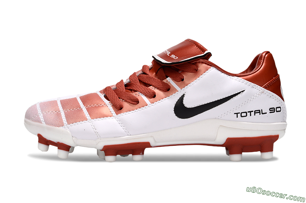 Nike Total 90 III FG Firm Ground Soccer Cleats - Red/White/Black 2