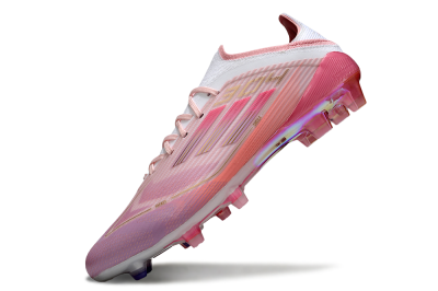 LY x Adidas F50 Elite FG Firm Ground Soccer Cleats - Pink/White/Gold
