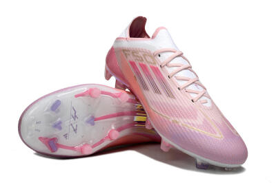 LY x Adidas F50 Elite FG Firm Ground Soccer Cleats - Pink/White/Gold