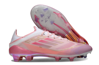 LY x Adidas F50 Elite FG Firm Ground Soccer Cleats - Pink/White/Gold