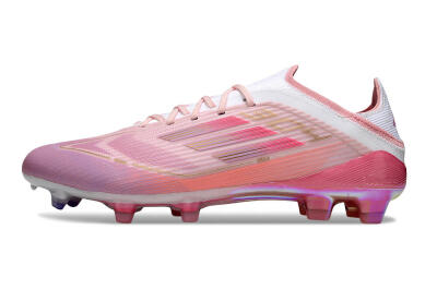 LY x Adidas F50 Elite FG Firm Ground Soccer Cleats - Pink/White/Gold