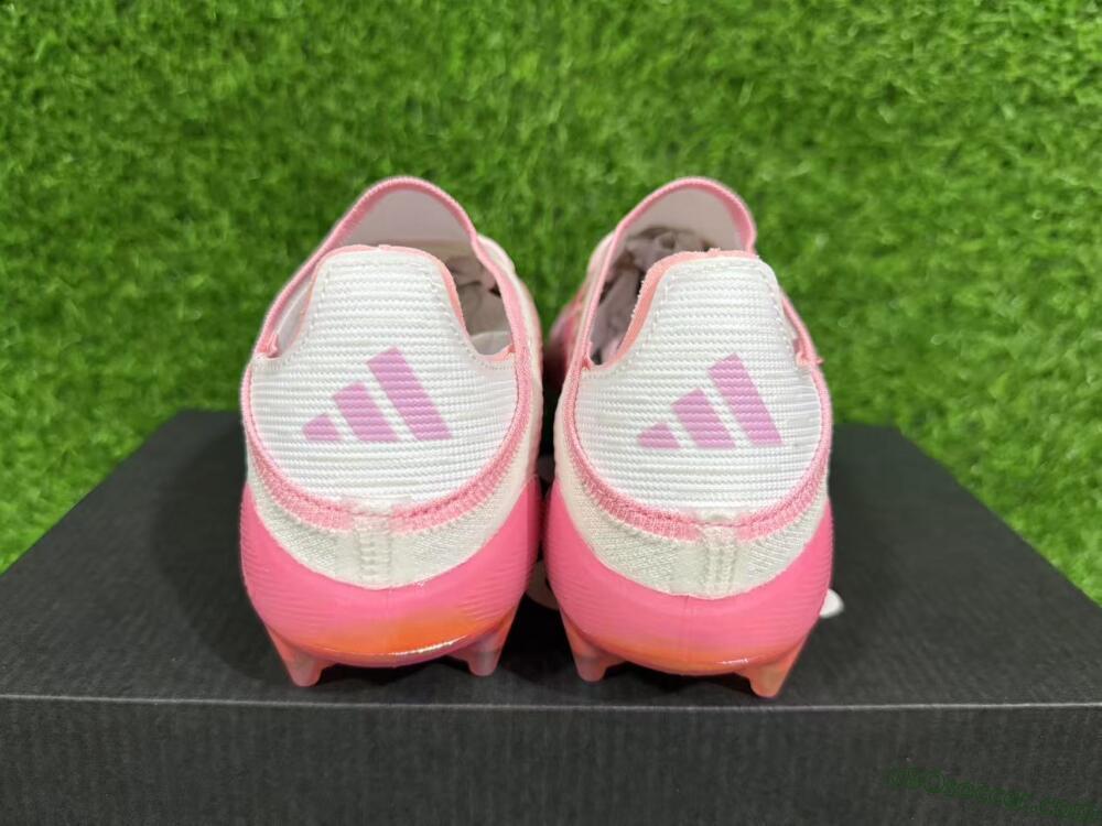 LY x Adidas F50 Elite FG Firm Ground Soccer Cleats - Pink/White/Gold