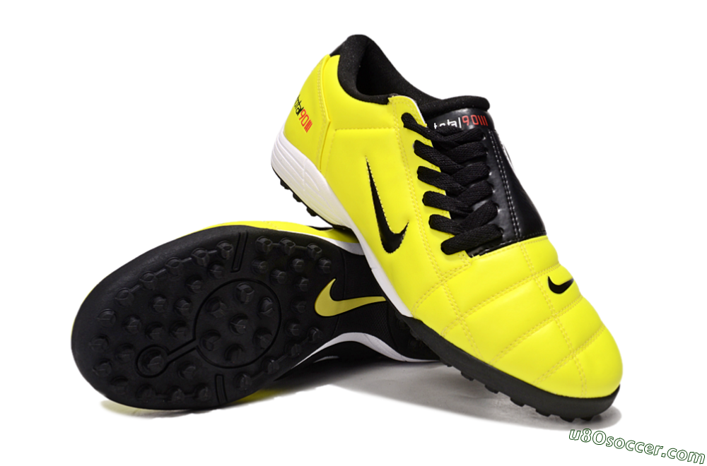 Nike Total 90 III TF Artificial Turf Soccer Shoes - Yellow/Black/White 4