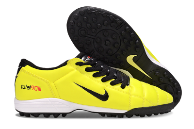 Nike Total 90 III TF Artificial Turf Soccer Shoes - Yellow/Black/White