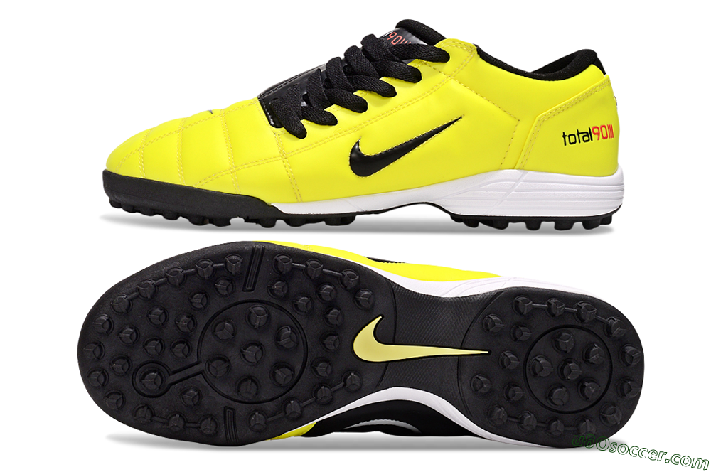 Nike Total 90 III TF Artificial Turf Soccer Shoes - Yellow/Black/White 0