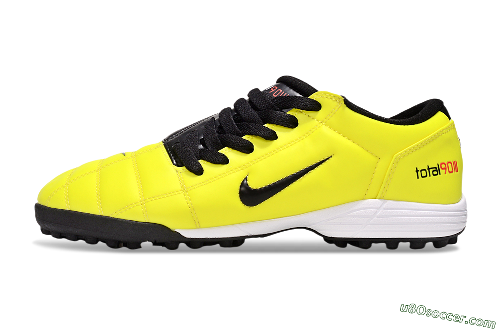 Nike Total 90 III TF Artificial Turf Soccer Shoes - Yellow/Black/White 2