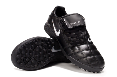 Nike Total 90 III TF Artificial Turf Soccer Shoes - Black/White