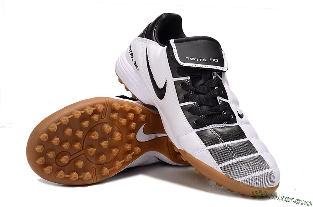 Nike Total 90 III TF Artificial Turf Soccer Shoes - Black/White/Brown 4