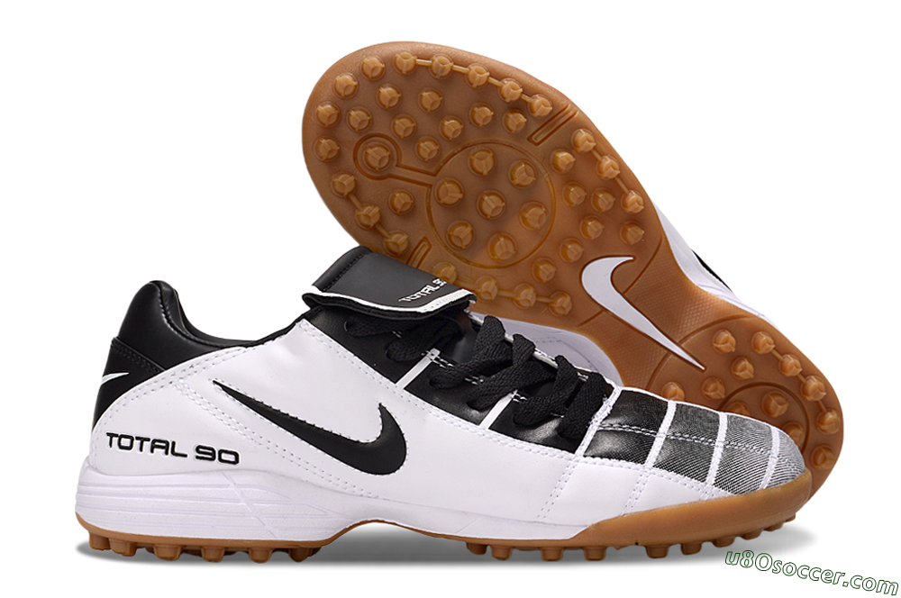 Nike Total 90 III TF Artificial Turf Soccer Shoes - Black/White/Brown 1