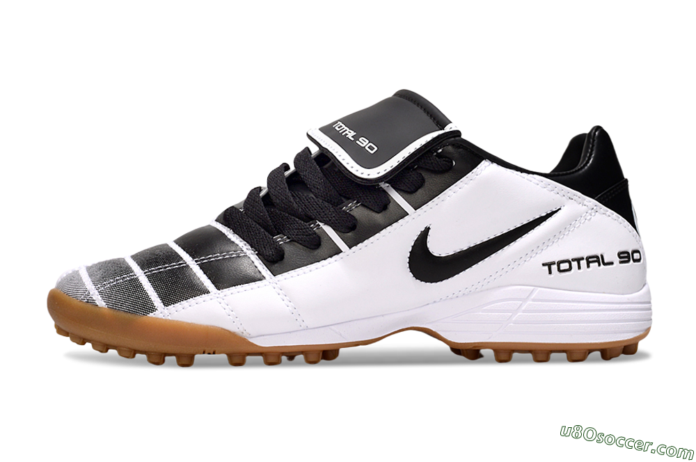Nike Total 90 III TF Artificial Turf Soccer Shoes - Black/White/Brown 2
