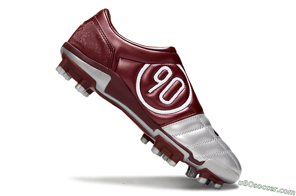 Nike Air Zoom Total 90 III FG Firm Ground Soccer Cleats - Silver/Red/Black 5