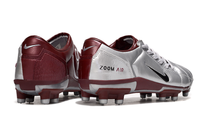 Nike Air Zoom Total 90 III FG Firm Ground Soccer Cleats - Silver/Red/Black