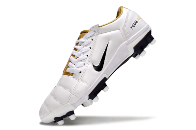Nike Air Zoom Total 90 III FG Firm Ground Soccer Cleats - White/Gold/Black