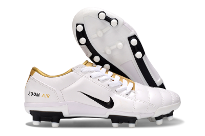 Nike Air Zoom Total 90 III FG Firm Ground Soccer Cleats - White/Gold/Black