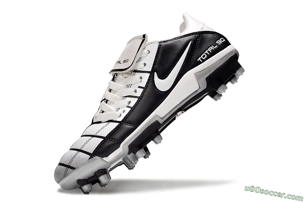 Nike Total 90 III FG Firm Ground Soccer Cleats - White/Black/Red 6