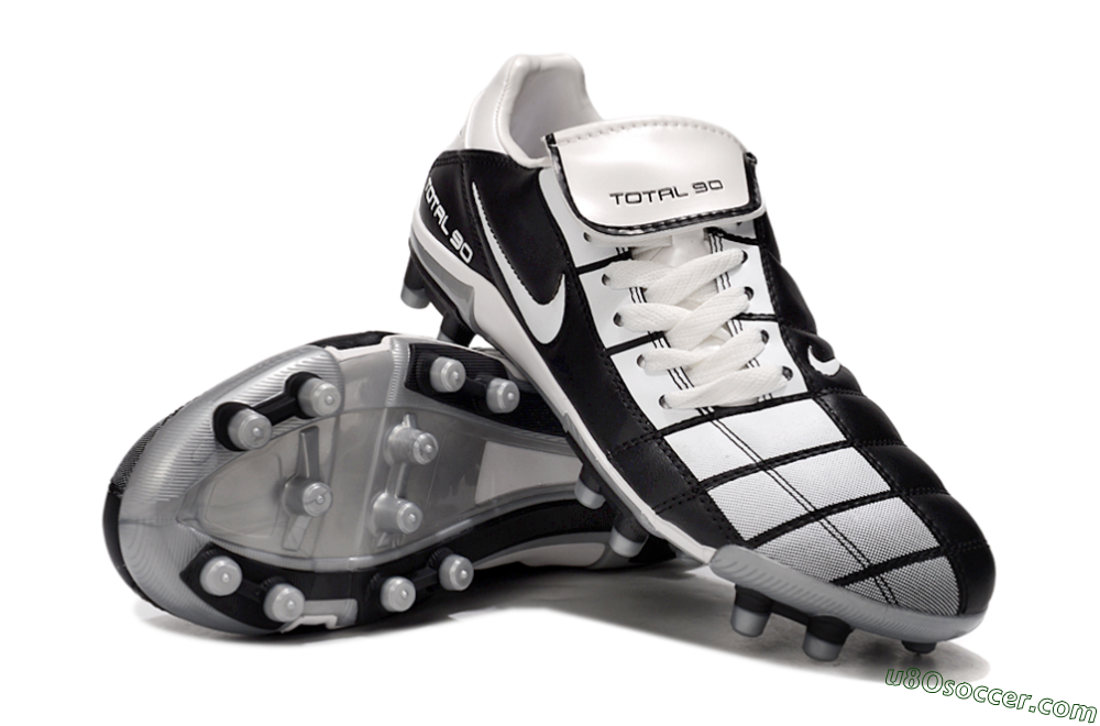 Nike Total 90 III FG Firm Ground Soccer Cleats - White/Black/Red 4